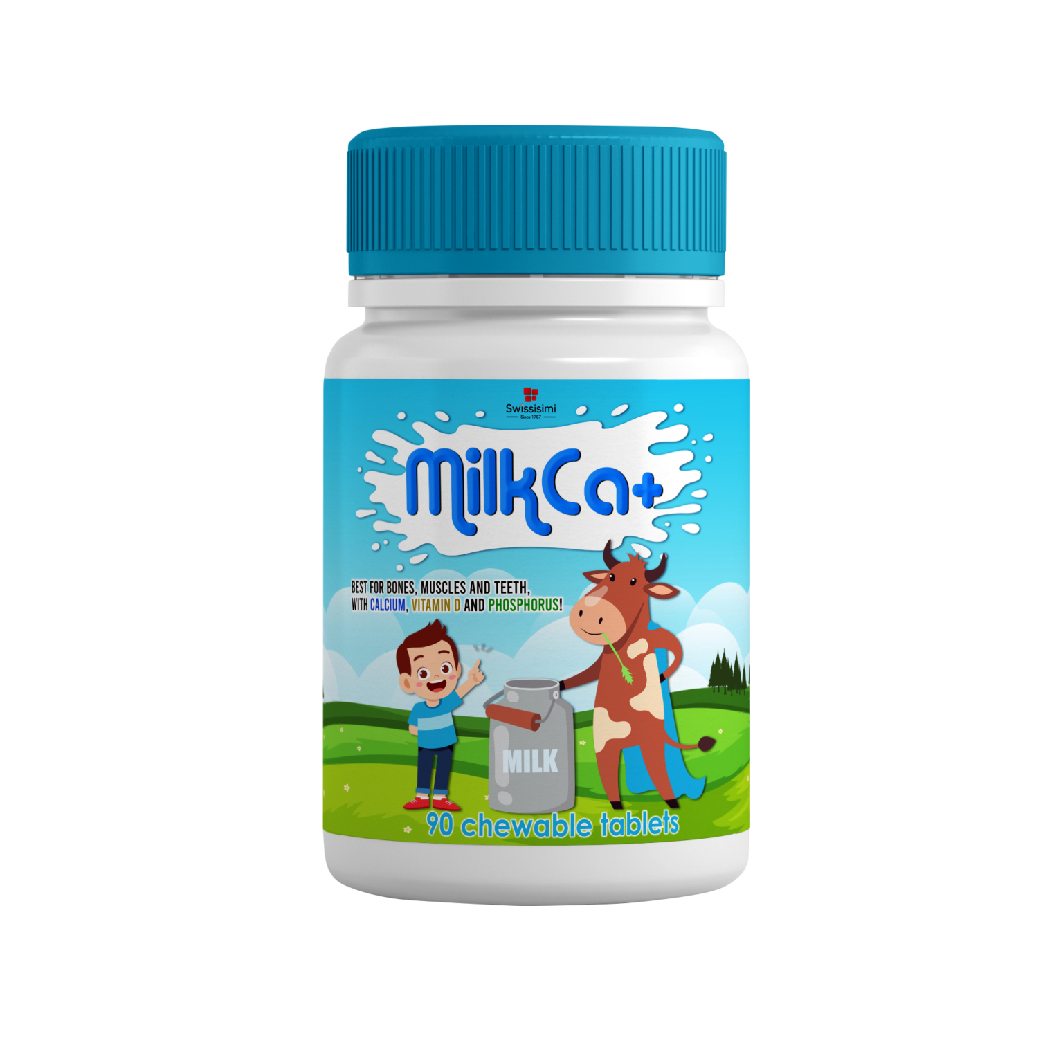 Milk Ca+ Children 90 CPR Tablets Swissisimi